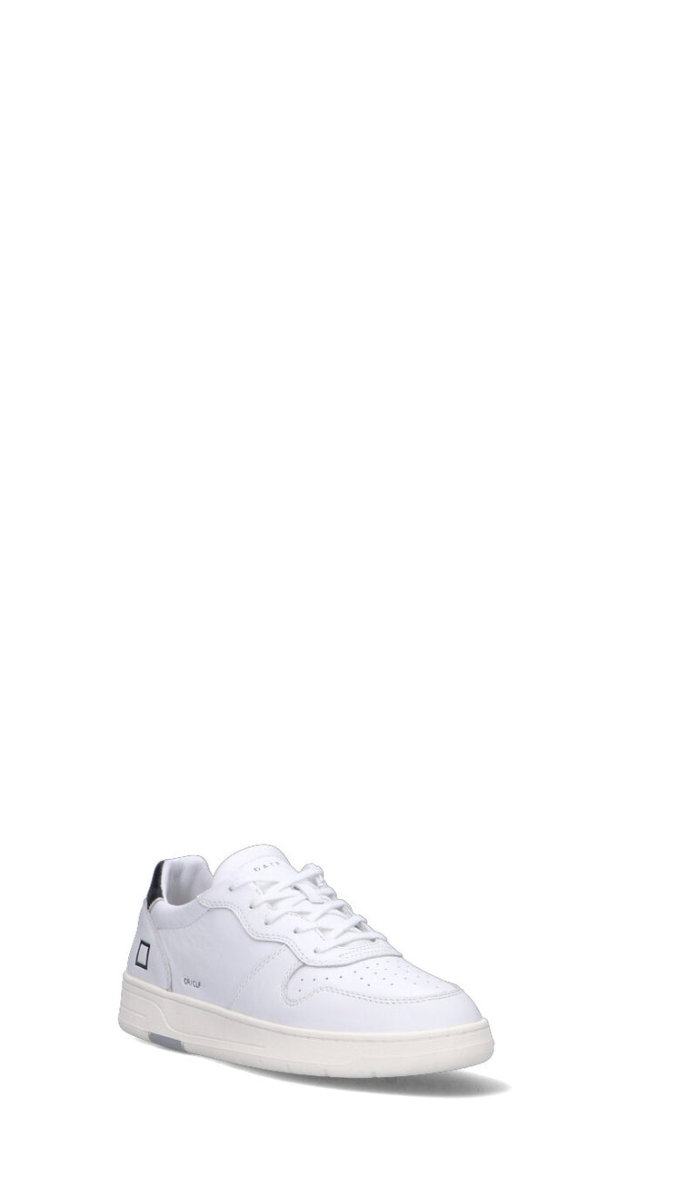 D.A.T.E. - COURT CALF Sneaker uomo bianca/nera in pelle