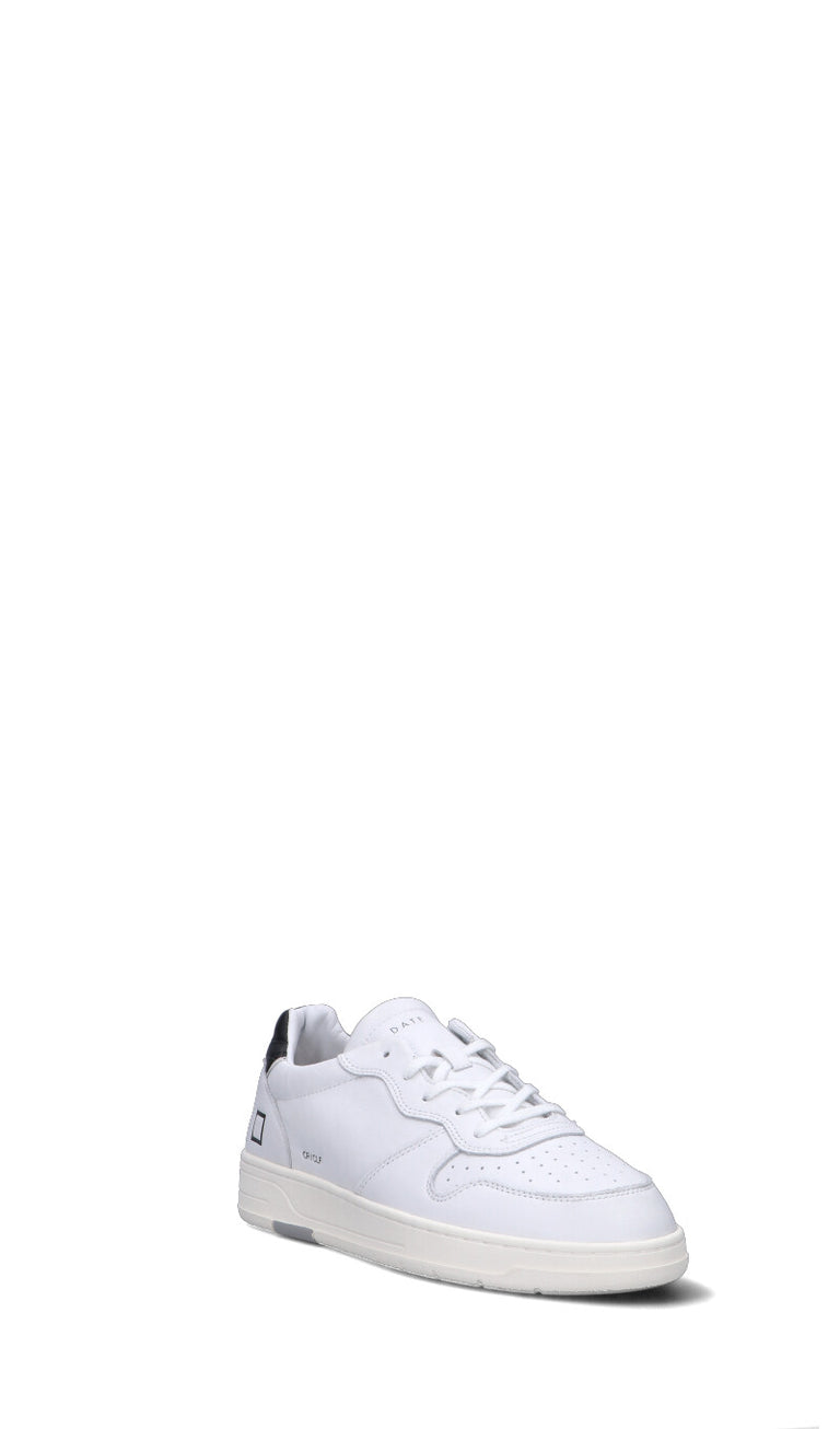 D.A.T.E. - COURT CALF Sneaker uomo bianca/nera in pelle