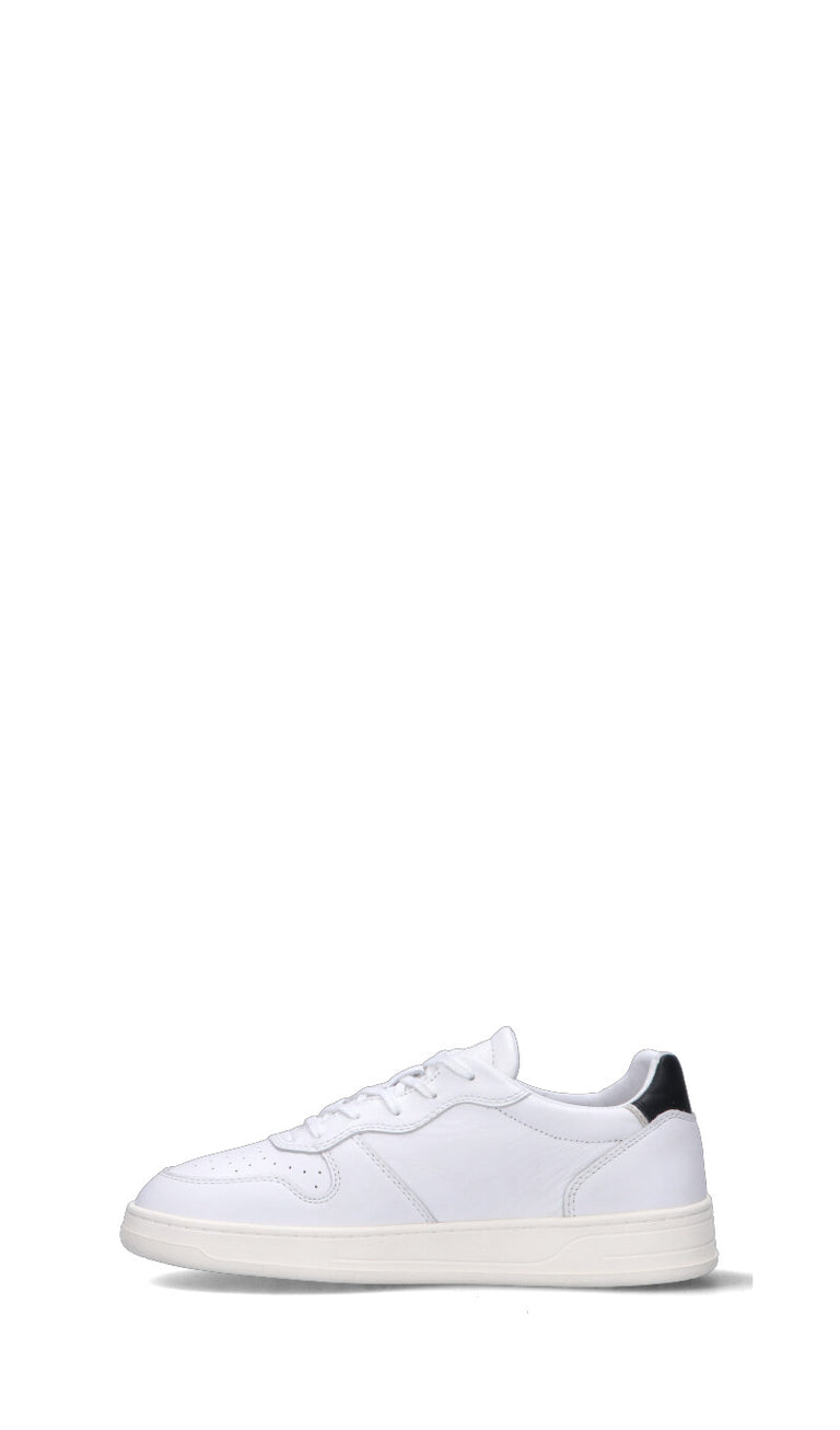 D.A.T.E. - COURT CALF Sneaker uomo bianca/nera in pelle