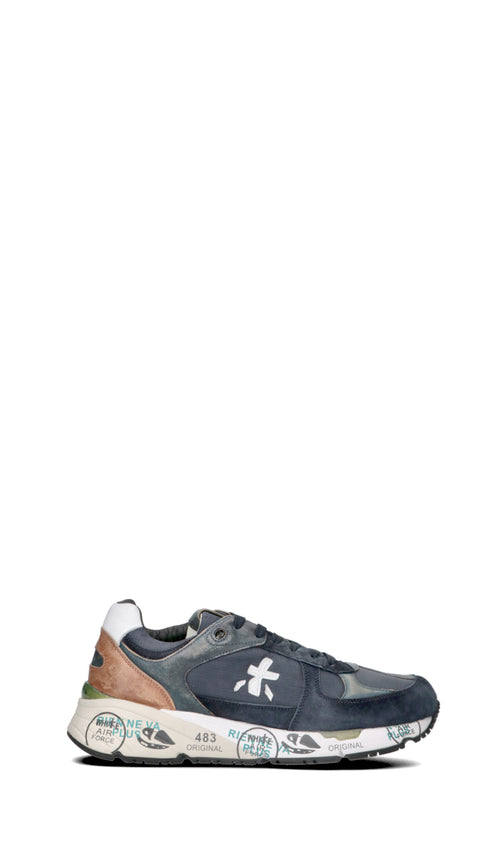 PREMIATA MASE Sneaker trendy uomo blu in pelle/tessuto