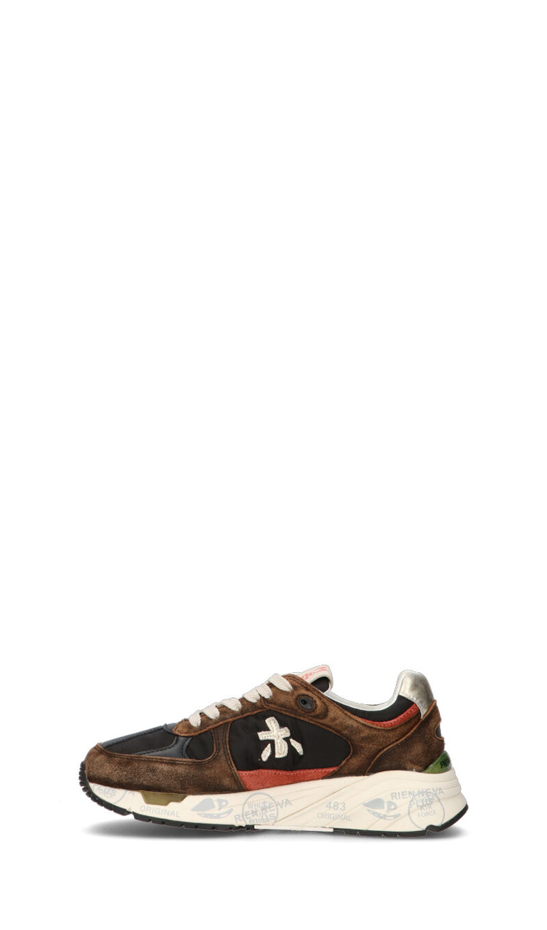 PREMIATA Sneaker donna marrone/nera in pelle