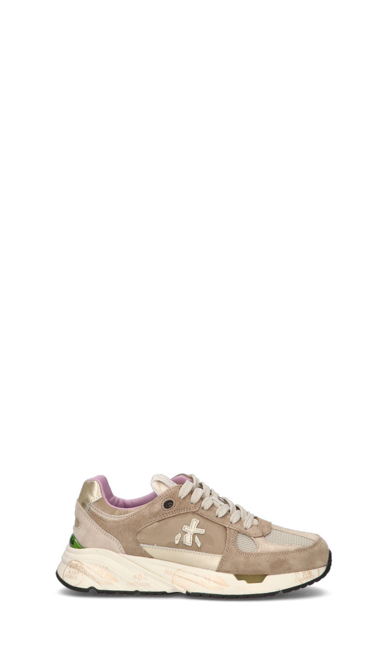 PREMIATA Sneaker donna beige in suede