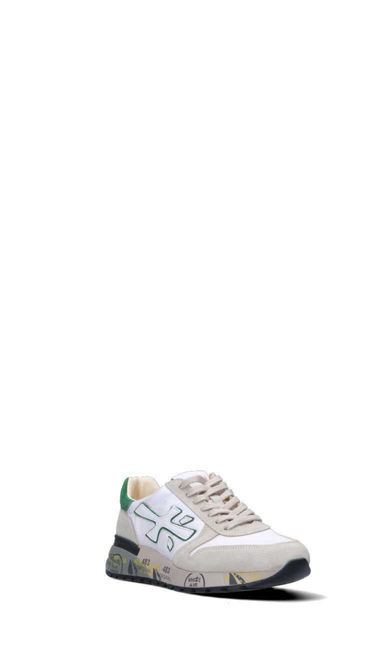 PREMIATA Sneaker uomo beige/verde in suede