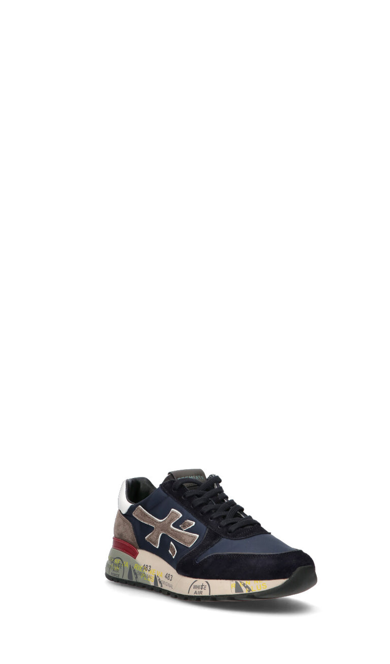 PREMIATA Sneaker uomo blu in pelle Quellogiusto