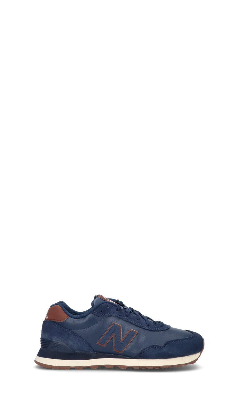 New balance 515 pelle blu on sale