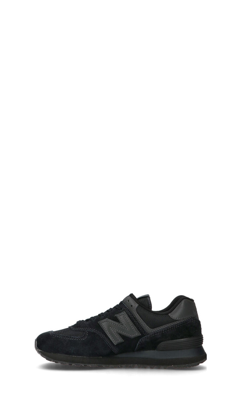 NEW BALANCE Sneaker uomo nera in pelle