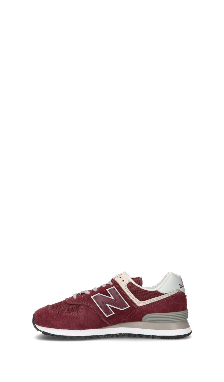 NEW BALANCE 574 Sneaker uomo rossa in suede