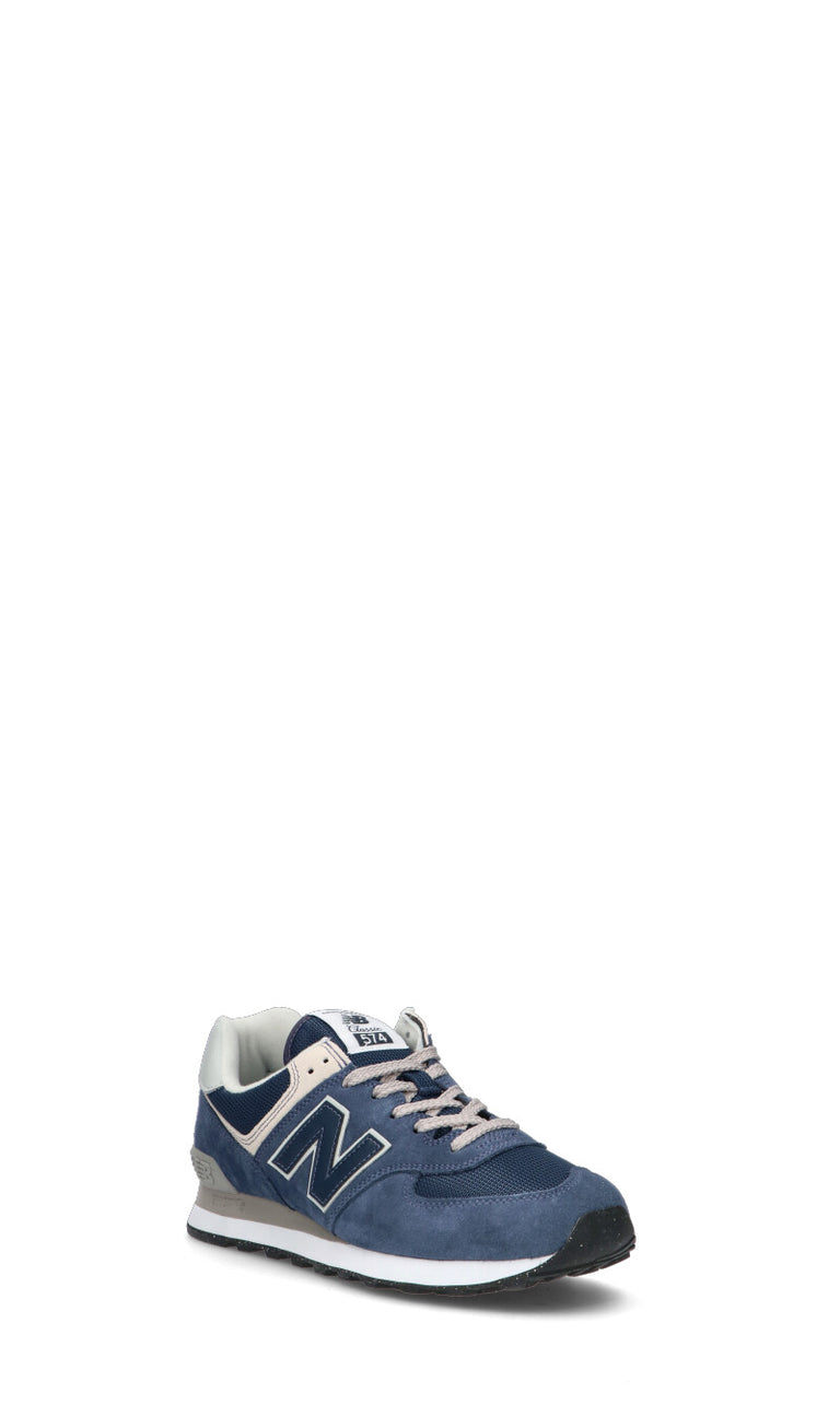 NEW BALANCE 574 Sneaker uomo blu in suede