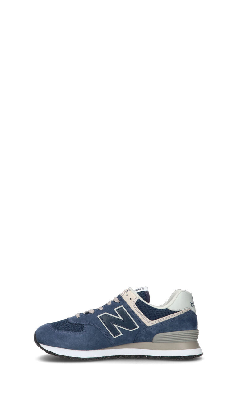 NEW BALANCE 574 Sneaker uomo blu in suede