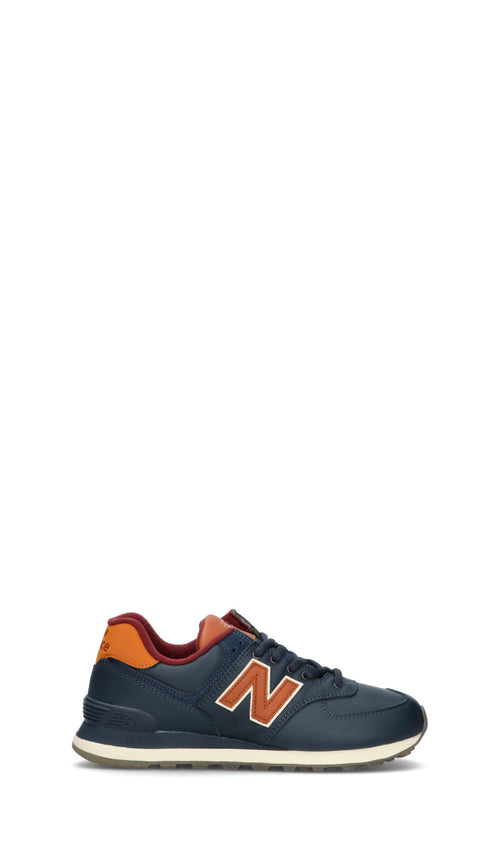 NEW BALANCE Sneaker uomo blu in pelle