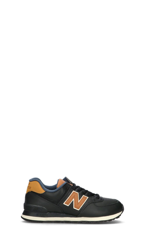 NEW BALANCE Sneaker uomo nera in pelle