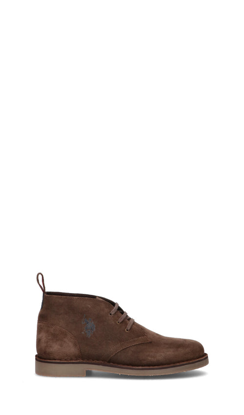 U.S. POLO ASSN. Polacco uomo marrone in suede