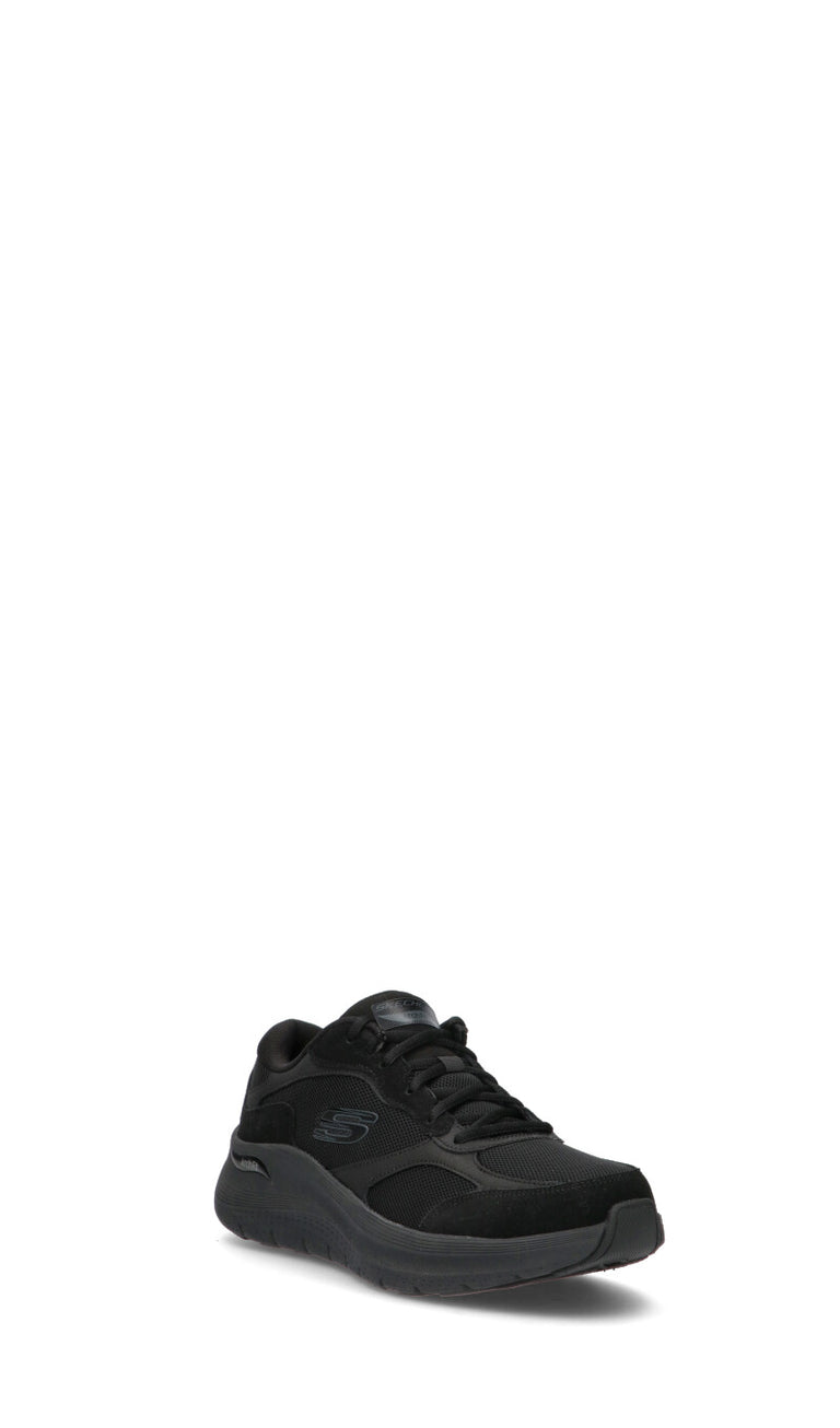 SKECHERS SPORT Sneaker uomo nera in pelle