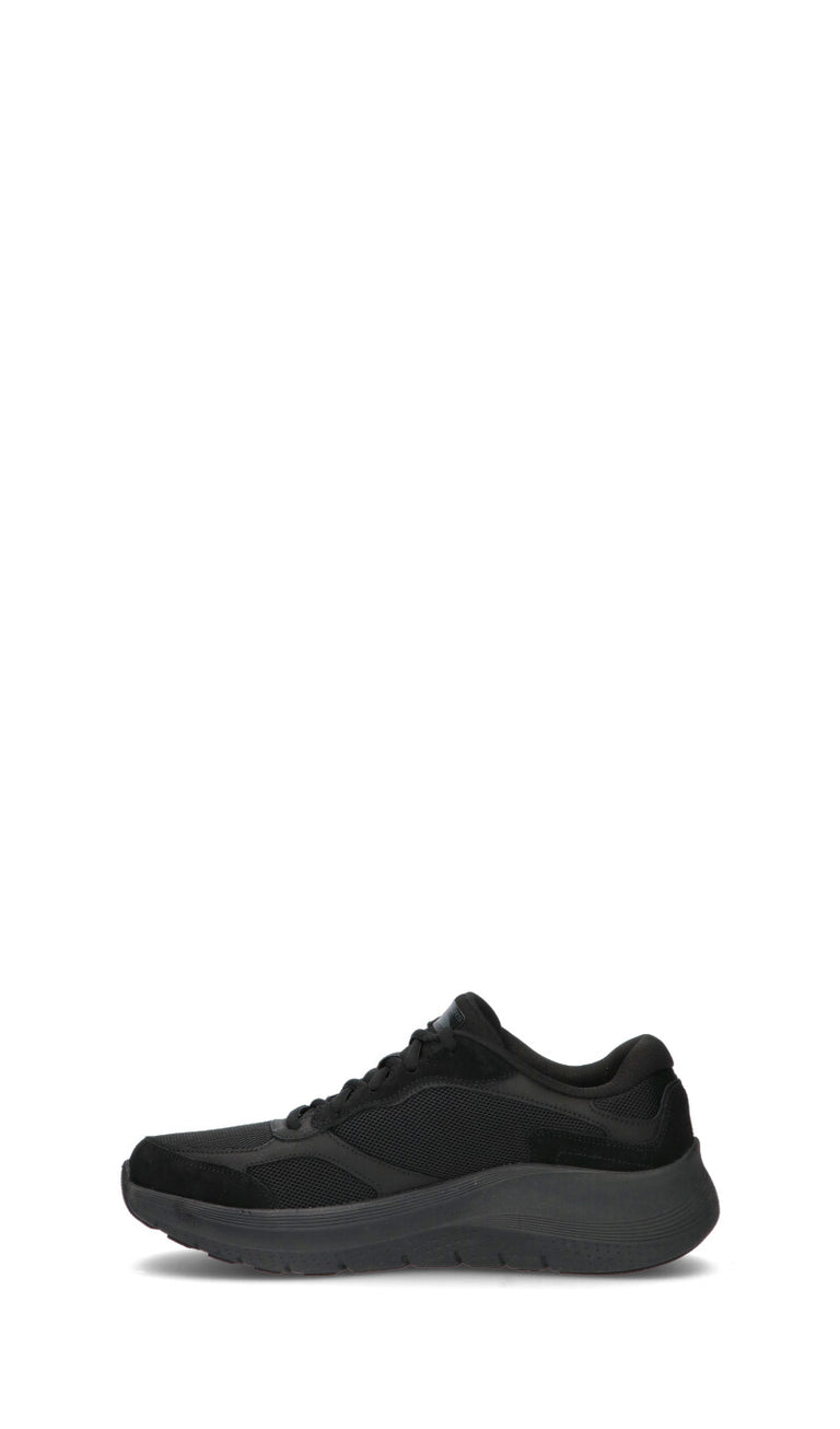 SKECHERS SPORT Sneaker uomo nera in pelle