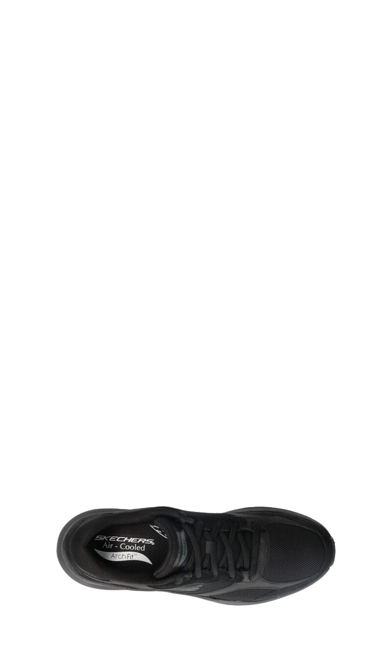 SKECHERS SPORT Sneaker uomo nera in pelle