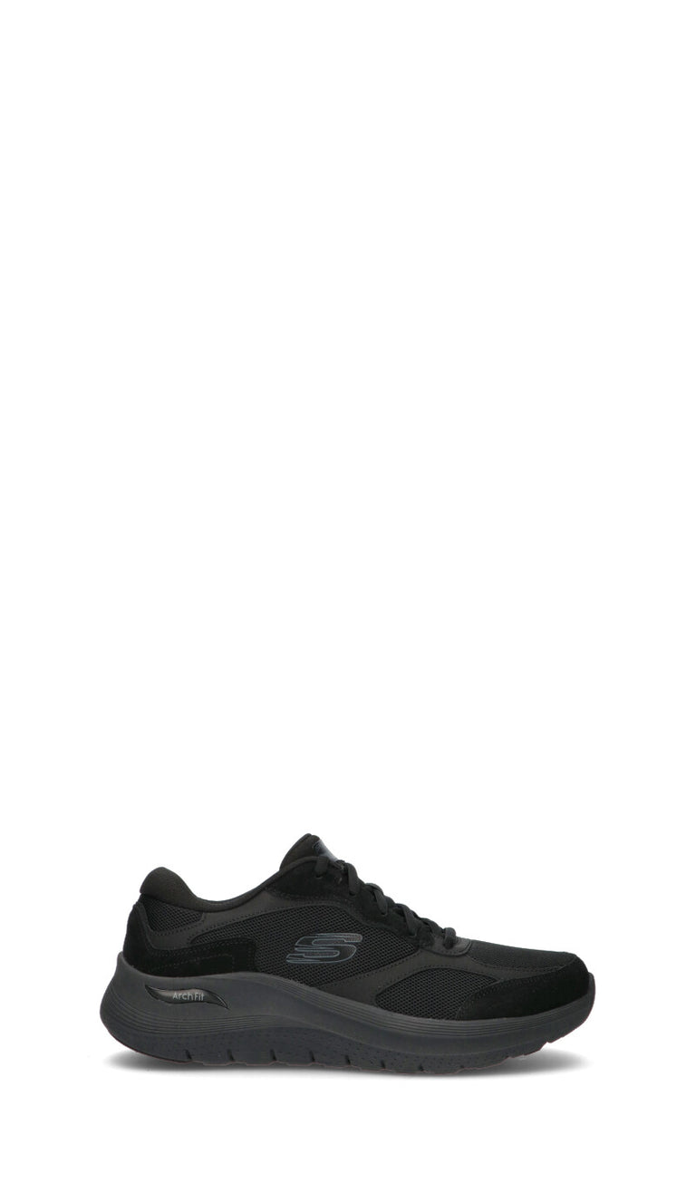 SKECHERS SPORT Sneaker uomo nera in pelle