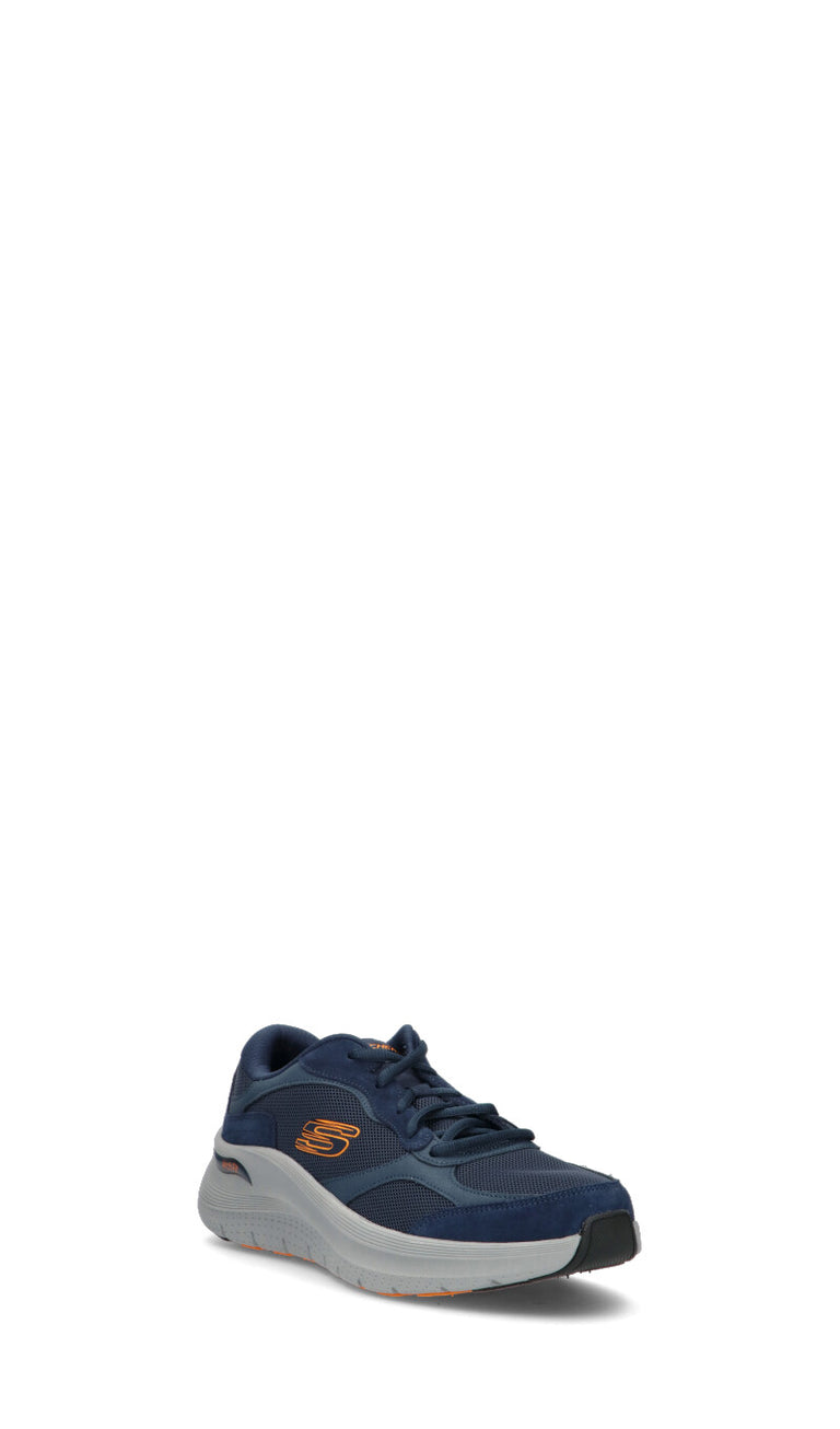 SKECHERS SPORT Sneaker uomo blu in suede