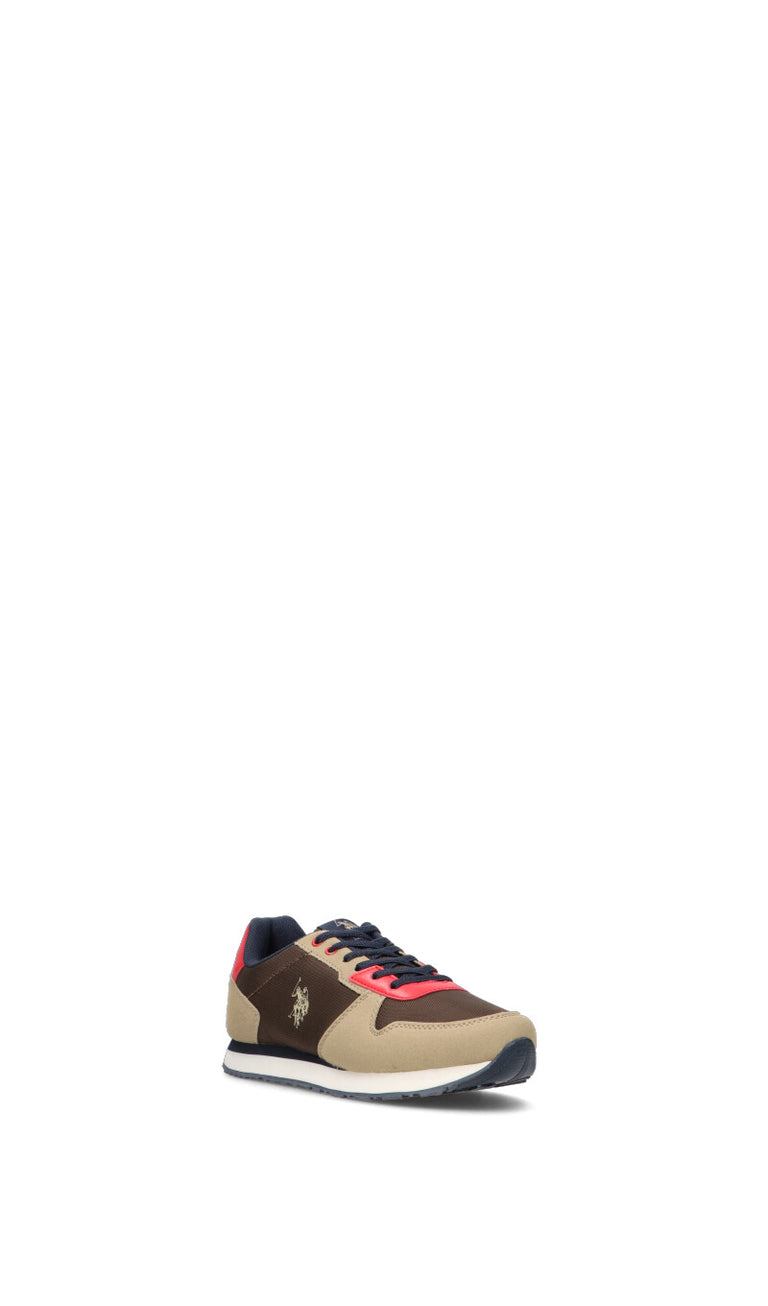 U.S. POLO ASSN. Sneaker ragazzo marrone/beige