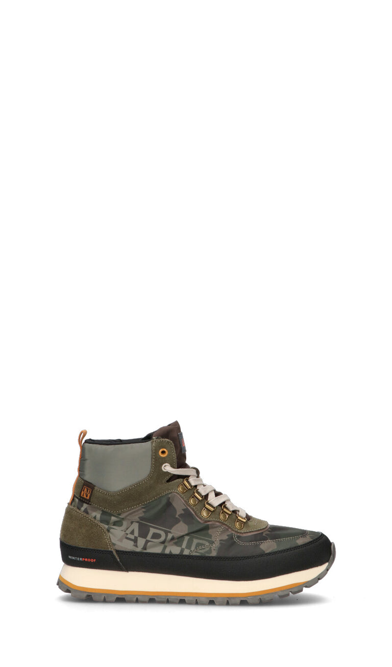 NAPAPIJIRI Scarpa trekking donna verde militare in pelle