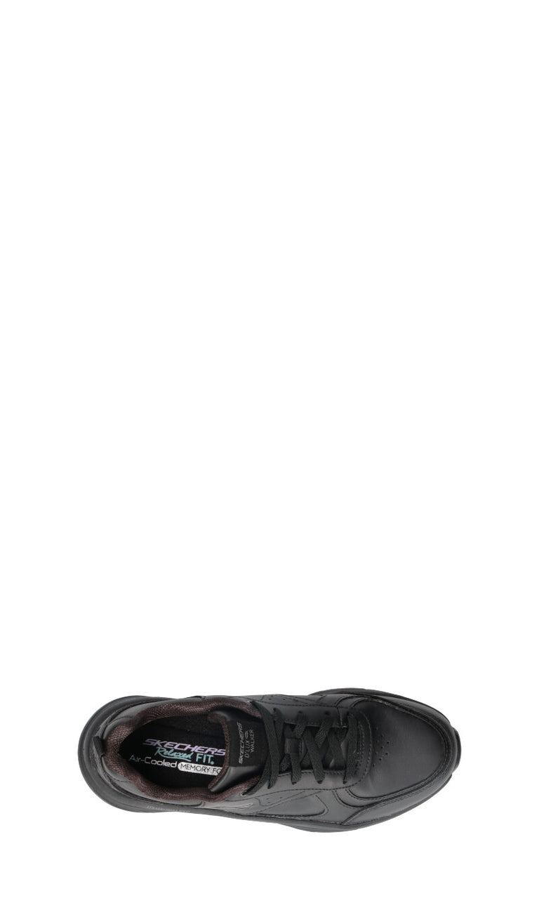 SKECHERS SPORT Sneaker donna nera in pelle