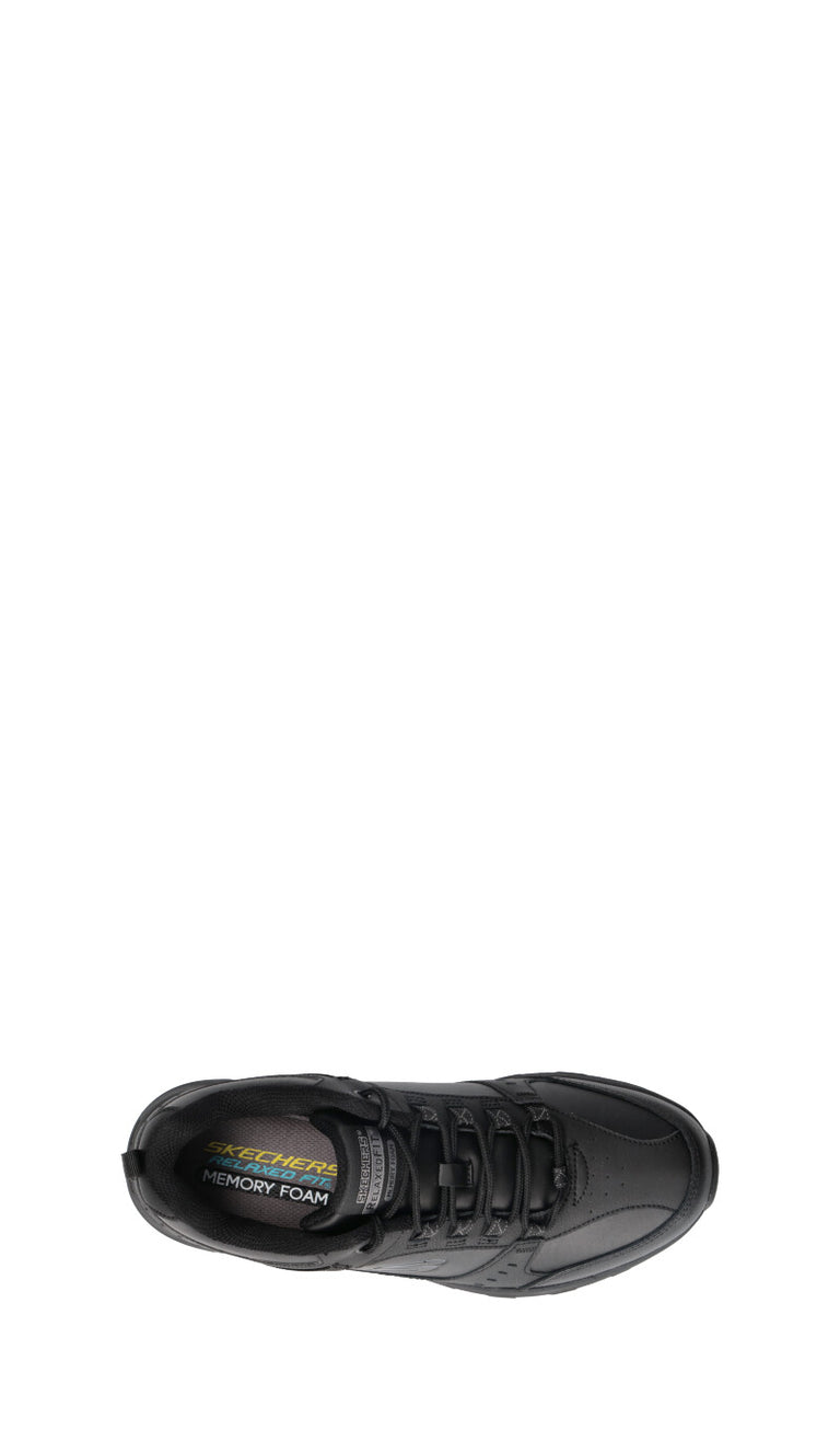 SKECHERS SPORT Sneaker uomo nera in pelle