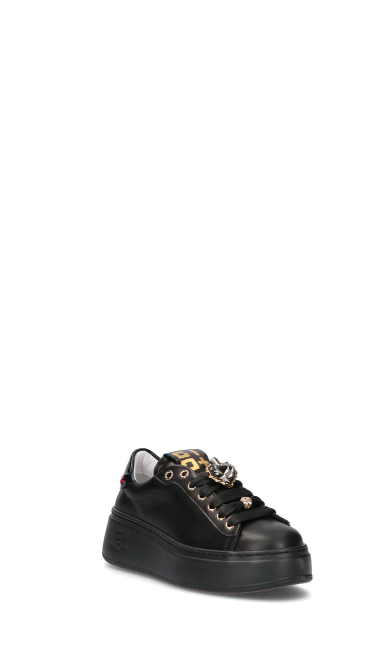 GIO+ Sneaker donna nera in pelle