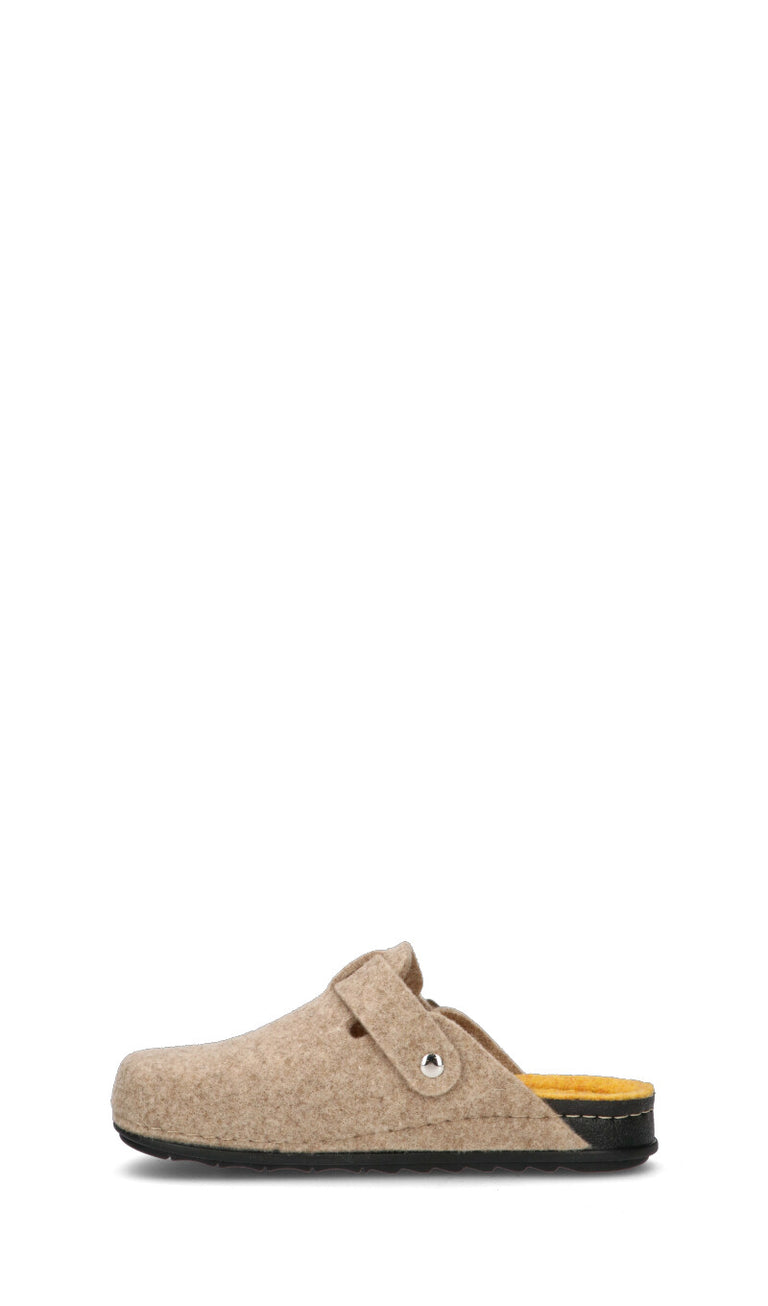 GRUNLAND Pantofola donna beige