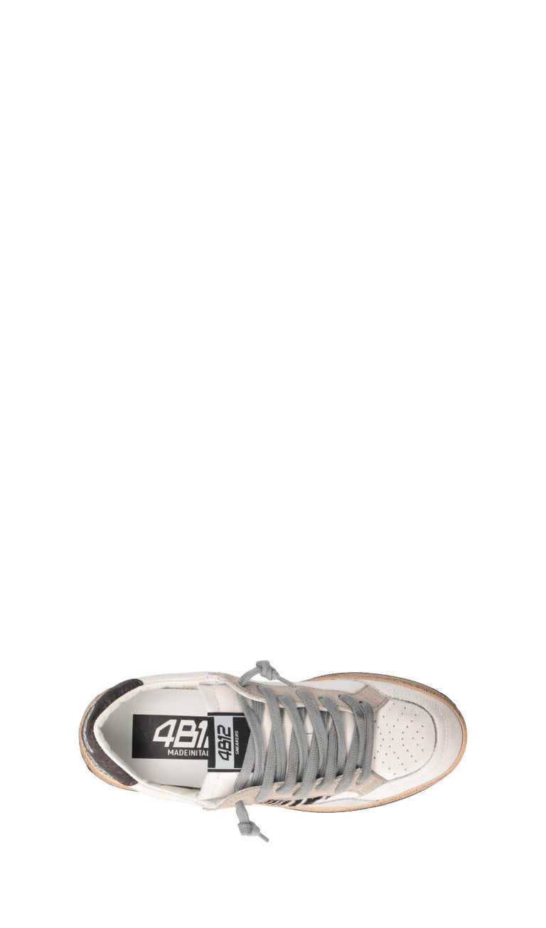 QUATTROBARRADODICI Sneaker donna bianca in pelle