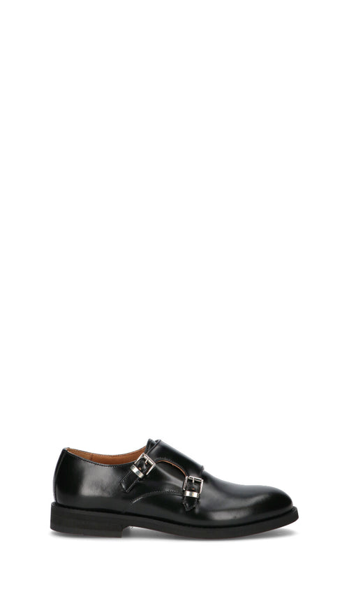 PHIL MELVIS Stringata donna nera in pelle