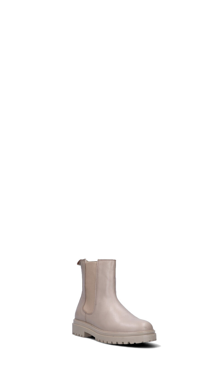 GRUNLAND Tronchetto bimba beige in pelle