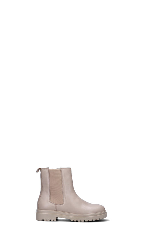 GRUNLAND Tronchetto bimba beige in pelle