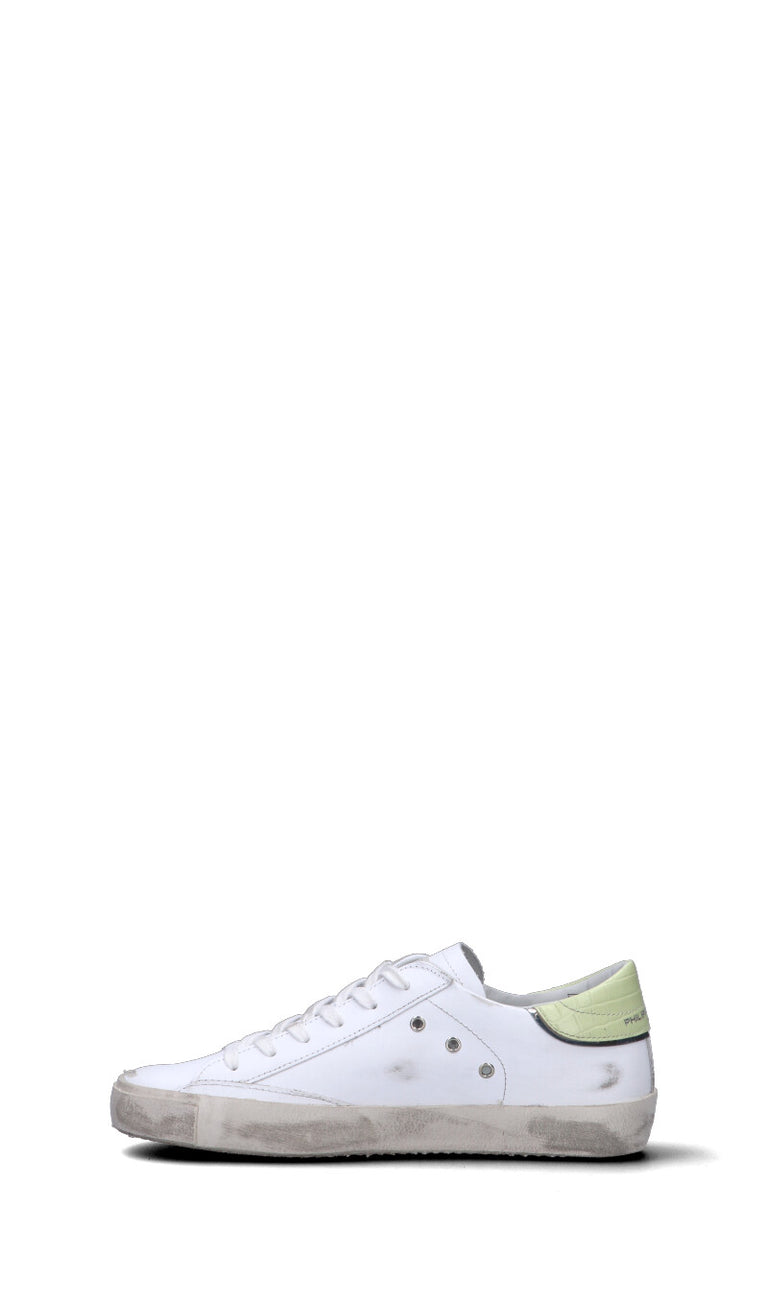 PHILIPPE MODEL Sneaker donna bianca/verde/rosa in pelle