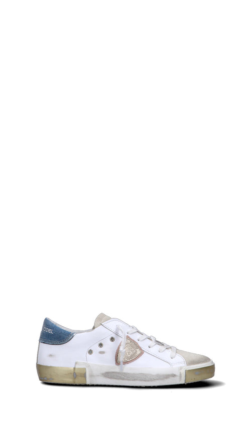 PHILIPPE MODEL Sneaker donna bianca/marrone/blu in suede