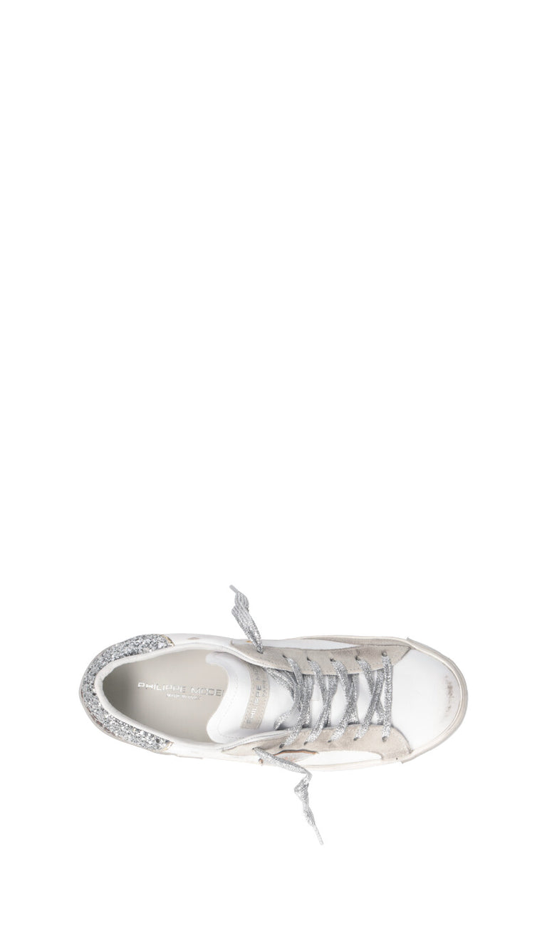 PHILIPPE MODEL Sneaker donna bianca in pelle