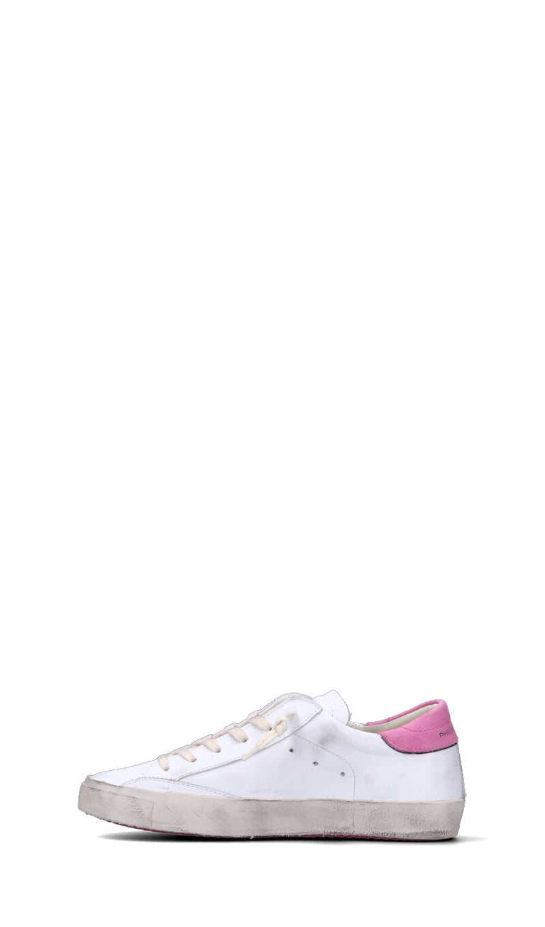 PHILIPPE MODEL Sneaker donna bianca/rosa in pelle