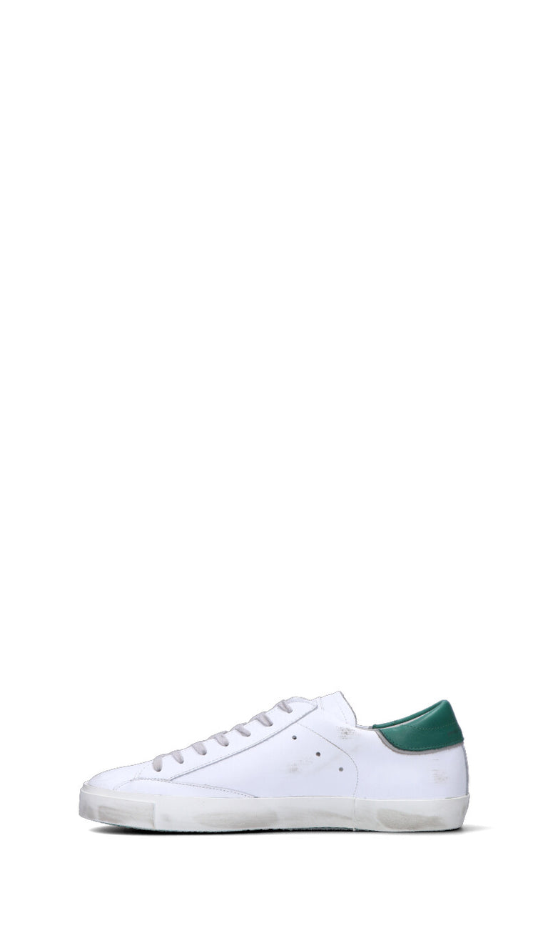 PHILIPPE MODEL Sneaker uomo bianca/verde in pelle