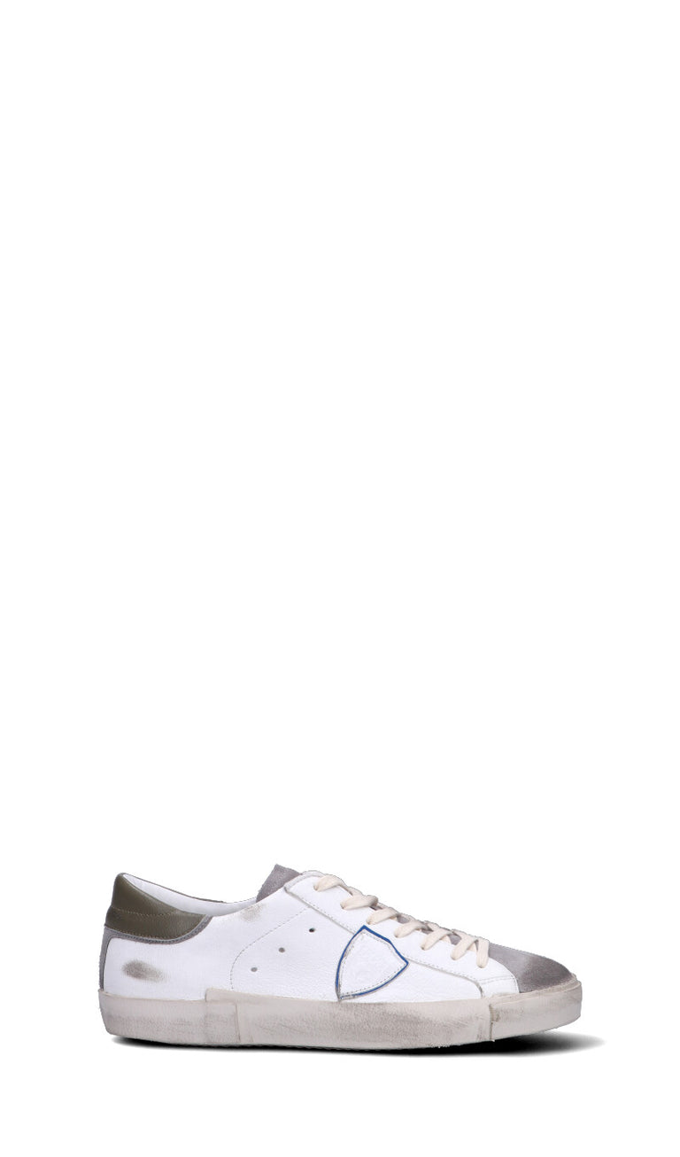 PHILIPPE MODEL Sneaker uomo bianca/marrone in suede