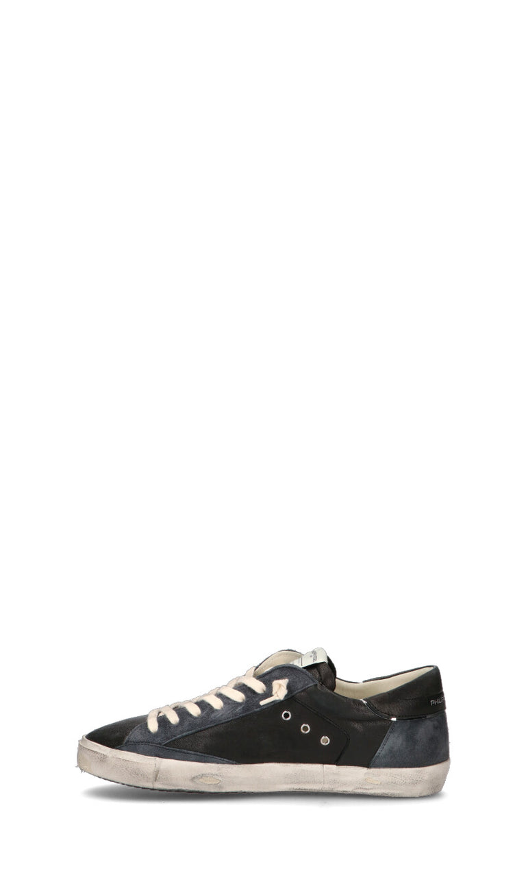 PHILIPPE MODEL Sneaker uomo nera/marrone/grigia in pelle