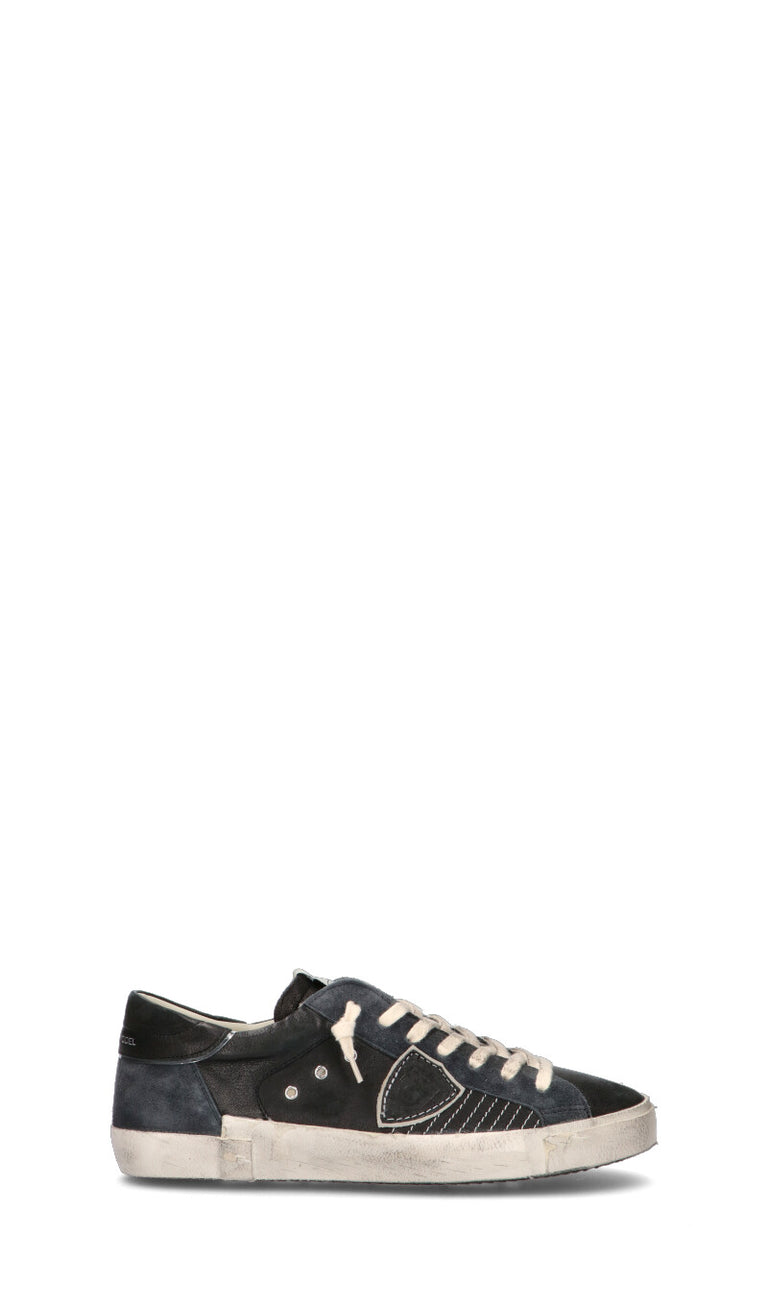 PHILIPPE MODEL Sneaker uomo nera/marrone/grigia in pelle