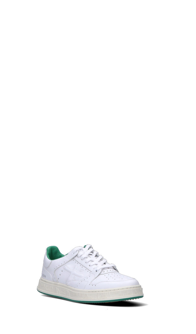 PREMIATA Sneaker uomo bianca/verde in pelle