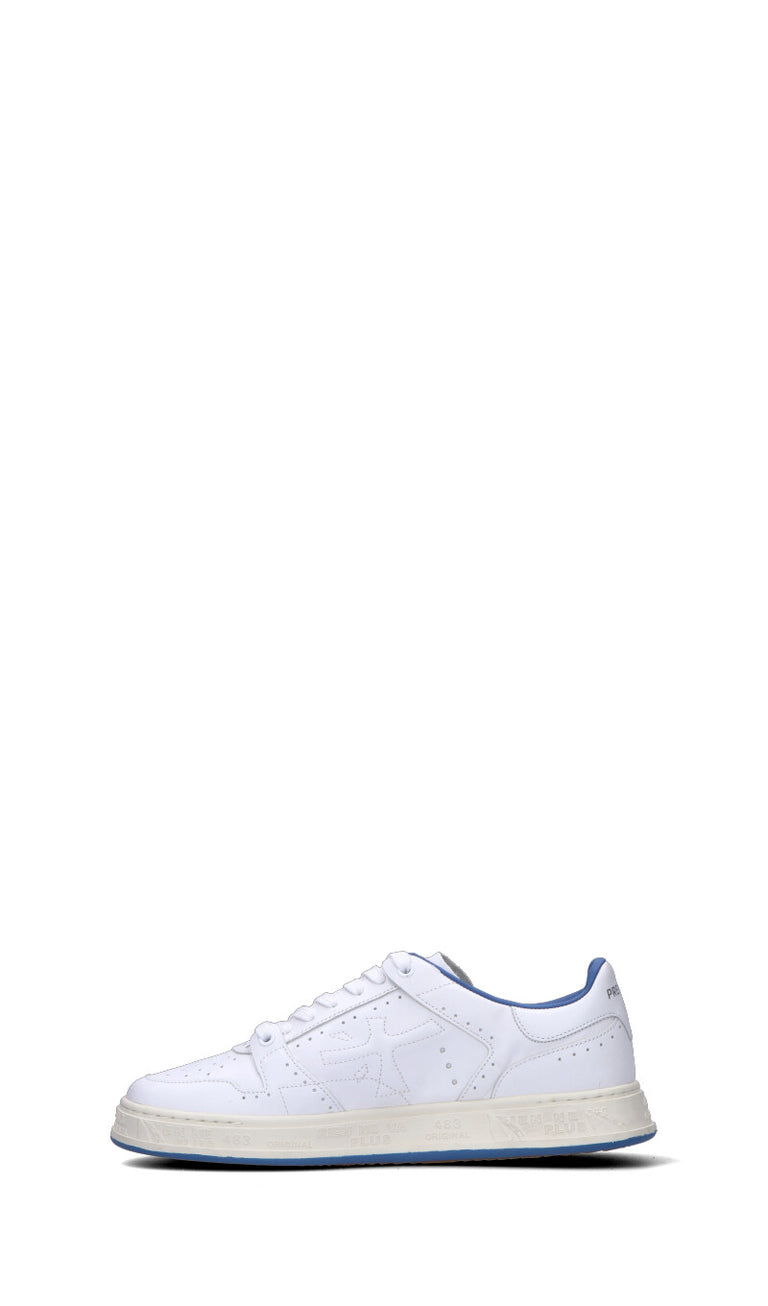 PREMIATA Sneaker uomo bianca/blu in pelle