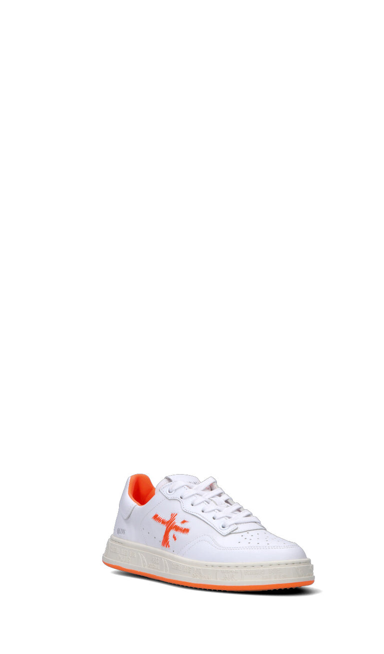 PREMIATA Sneaker donna bianca/arancio in pelle