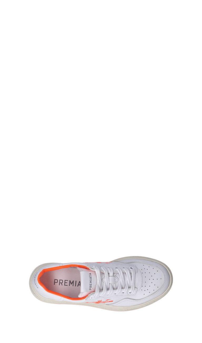 PREMIATA Sneaker donna bianca/arancio in pelle