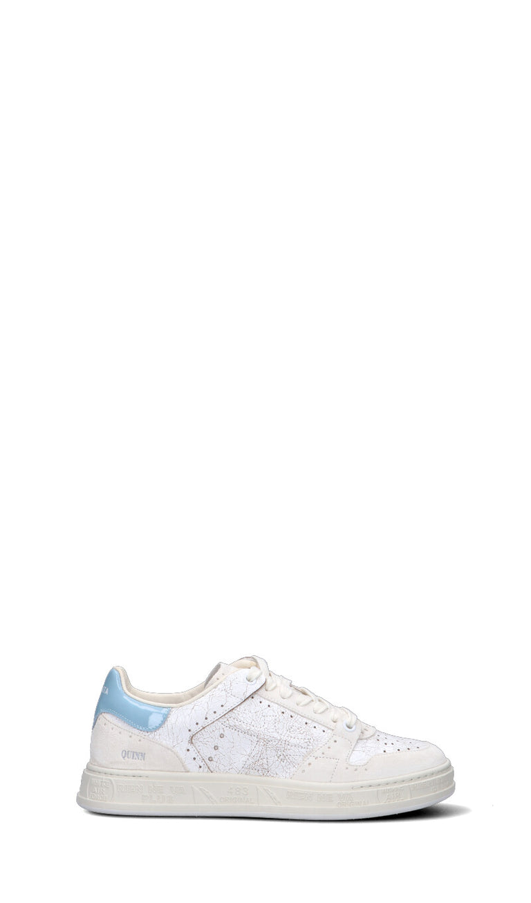 PREMIATA Sneaker donna bianca/azzurra in pelle