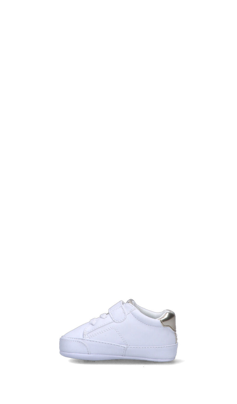 RALPH LAUREN Sneaker bimba bianca/oro