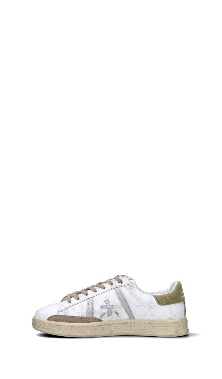 PREMIATA Sneaker uomo bianca/marrone in pelle