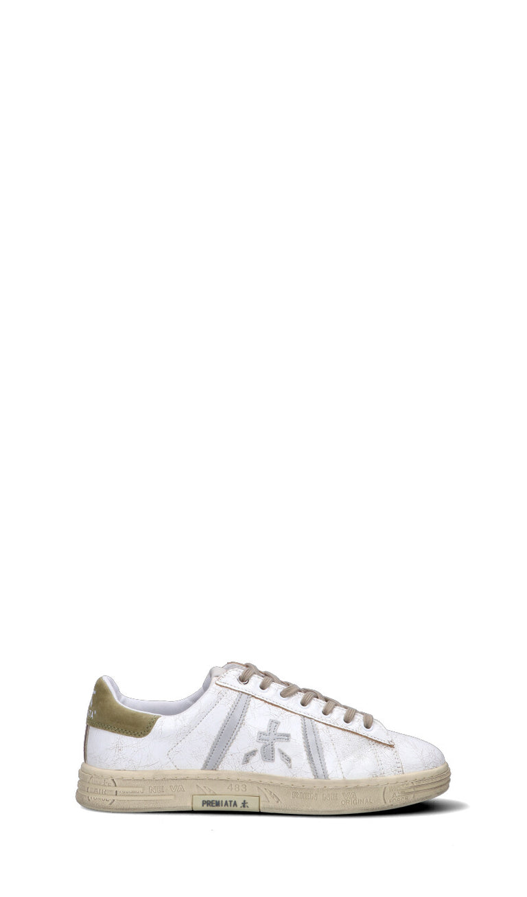 PREMIATA Sneaker uomo bianca/marrone in pelle