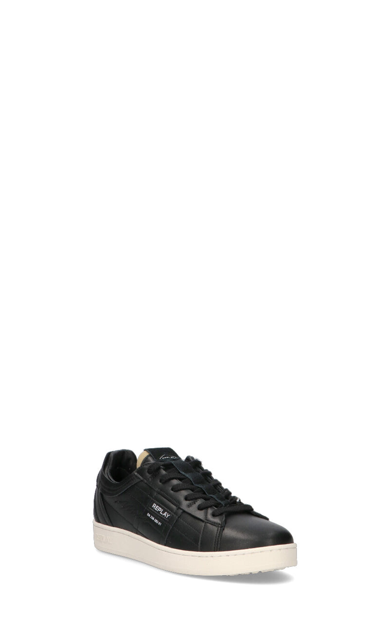 REPLAY Sneaker uomo nera in pelle