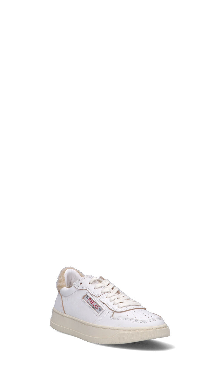 REPLAY Sneaker donna bianca in pelle