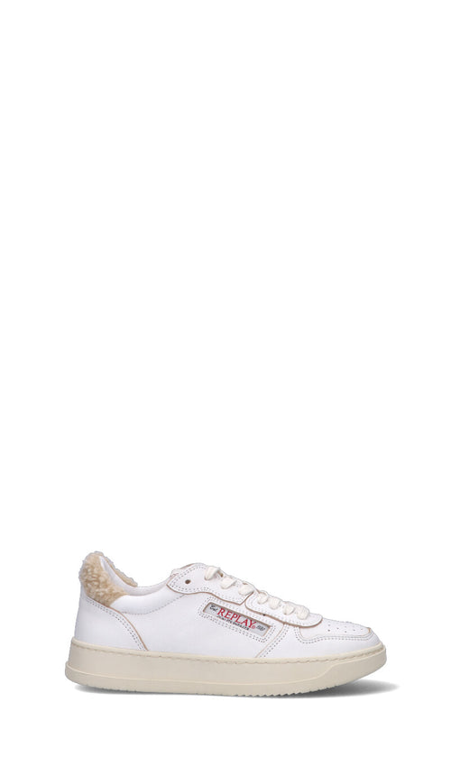 REPLAY Sneaker donna bianca in pelle